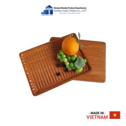 Round Edge Rectangle Wooden Fruit Tray Thanh Tung Thinh | 04
