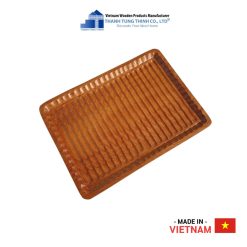 Round Edge Rectangle Wooden Fruit Tray Thanh Tung Thinh