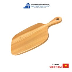 Rounded Edges Wooden Cutting Board with Off-Center Handle Thanh Tung Thinh | 01