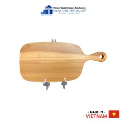 Rounded Edges Wooden Cutting Board with Off-Center Handle Thanh Tung Thinh | 03