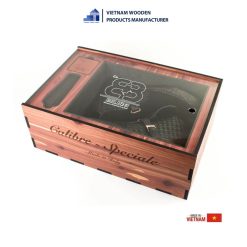 Flat Top Wooden Shoe Box