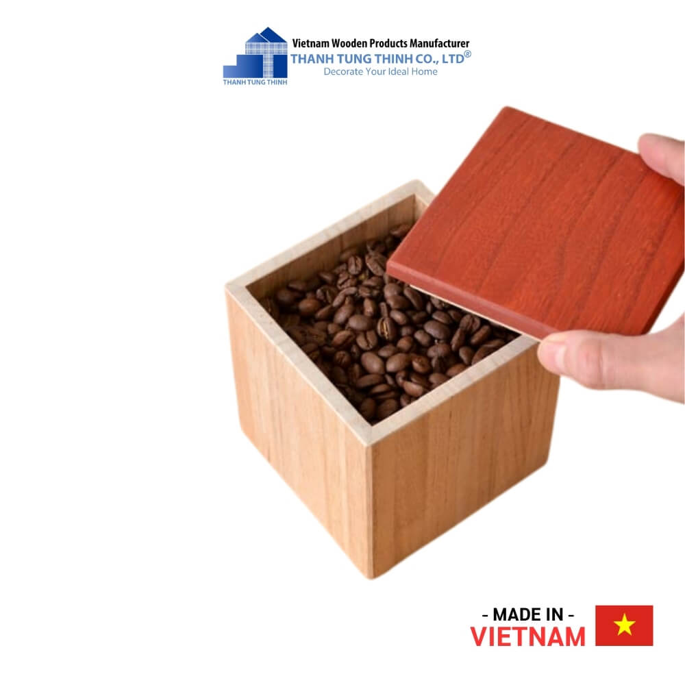 Simple Wooden Cube Coffee Box Thanh Tung Thinh | 01