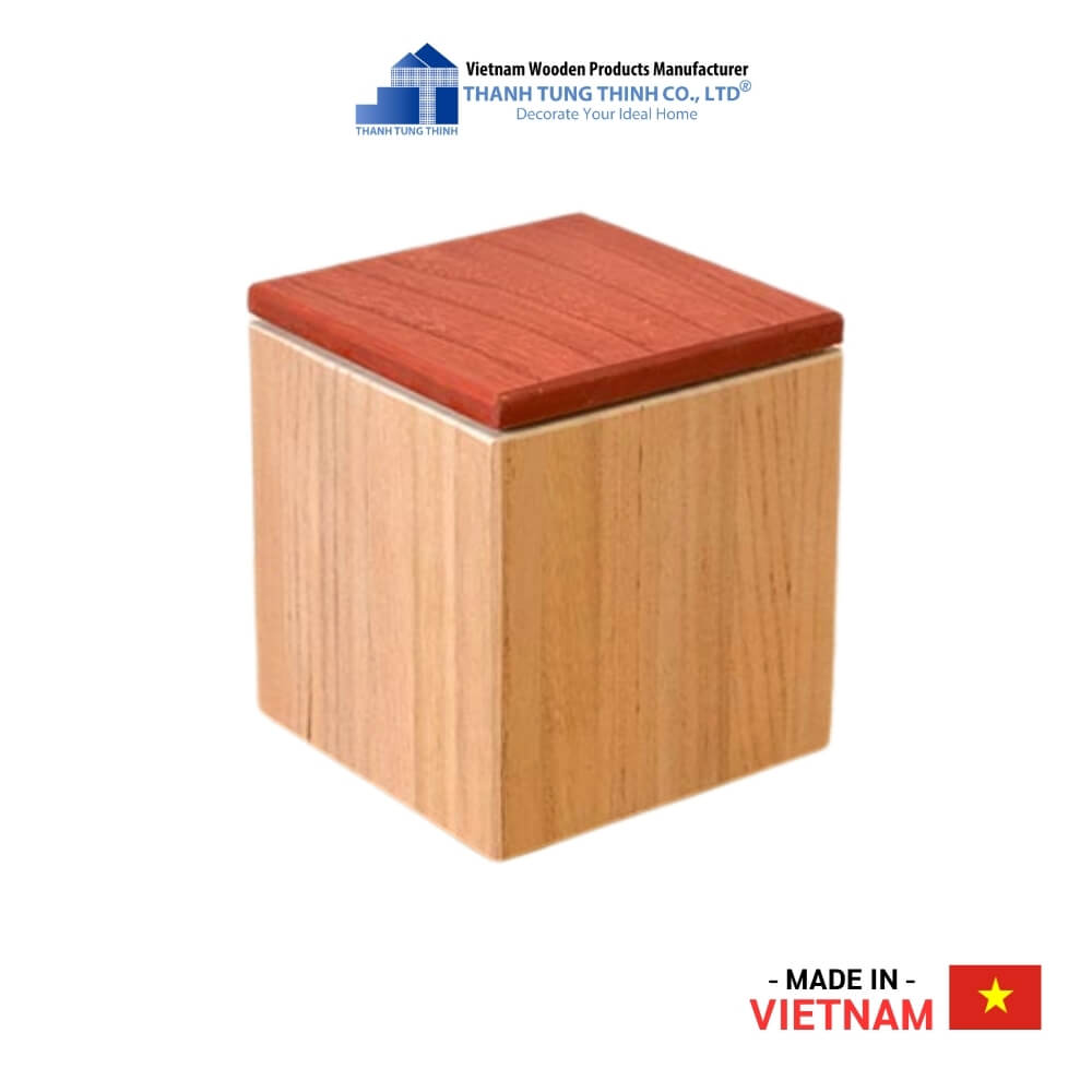 Simple Wooden Cube Coffee Box Thanh Tung Thinh | 03