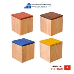 Simple Wooden Cube Coffee Box   Thanh Tung Thinh