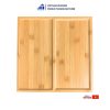 Convenient Two-Compartment Square Wooden Tray