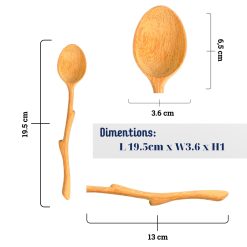 Tree Branch-Shaped Wooden Spoon