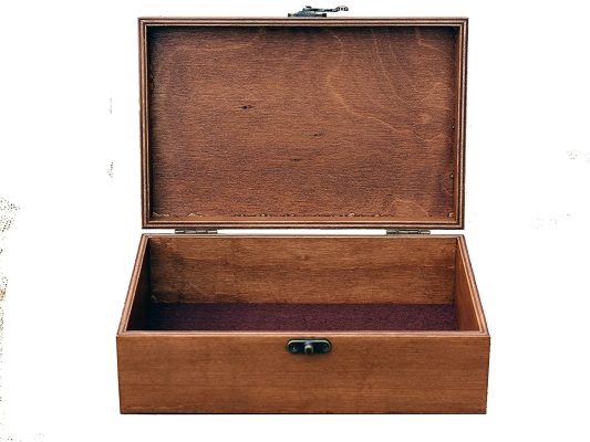 vintage customized wooden box