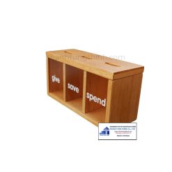 wholesale wooden toy saving box