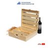 4 bottle wooden wine box