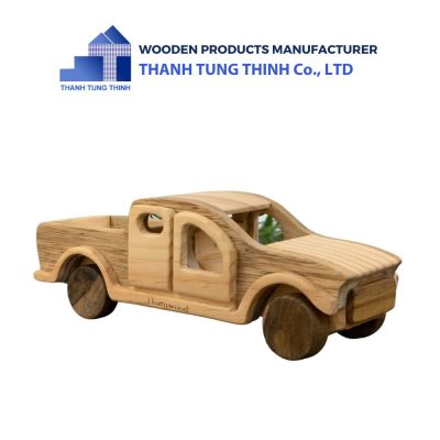 wholesale wooden toy pickup truck, safe toy for kids