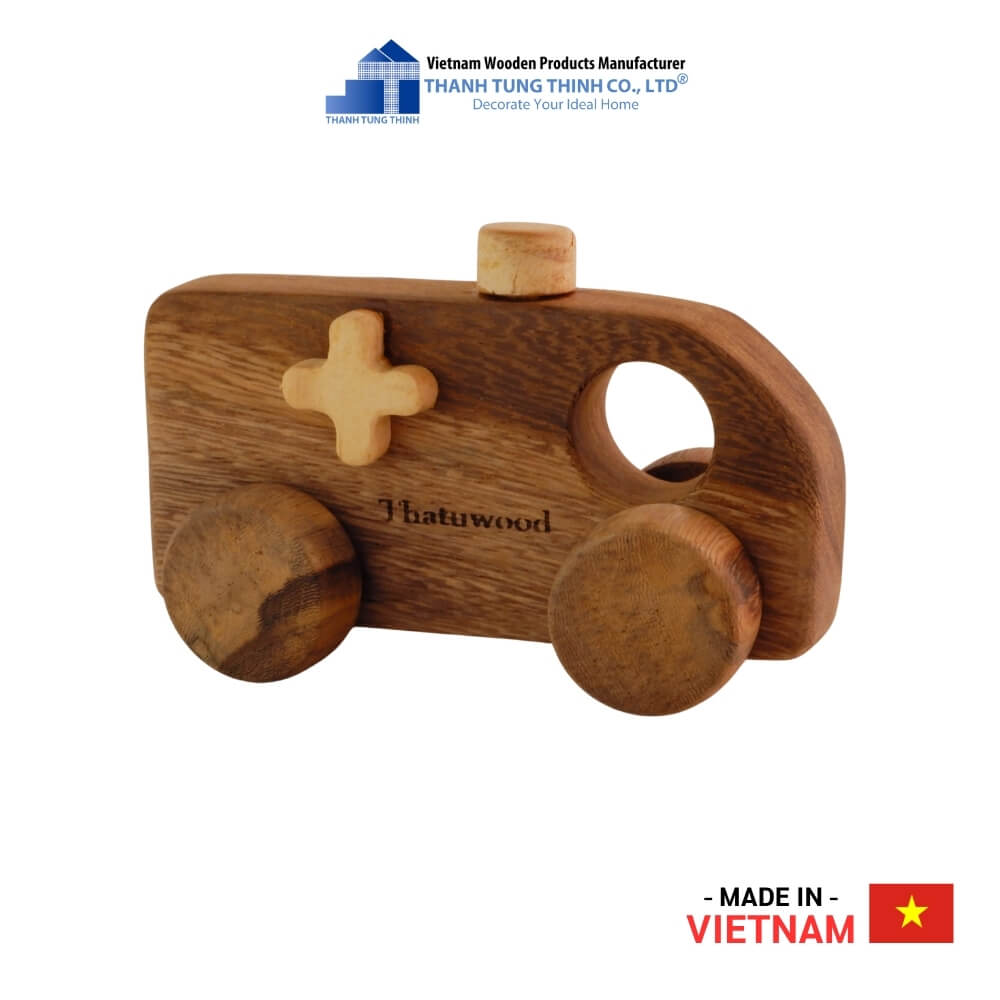 Wooden Ambulance Toy Thanh Tung Thinh