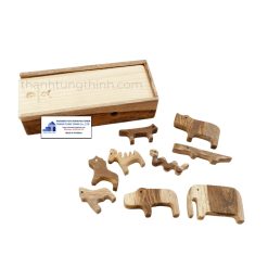 wooden animal toy set wholesale