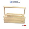Wooden basket with handle