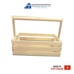 Wooden Basket with Handle Thanh Tung Thinh | 02
