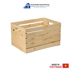 Wooden Basket with Handle Thanh Tung Thinh