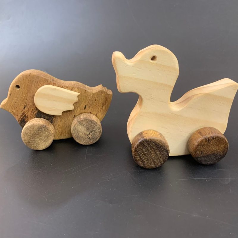 wholesale wooden chicken and duck toy set direct from the manufacturer