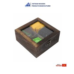 Black Wooden Coffee & Tea Box