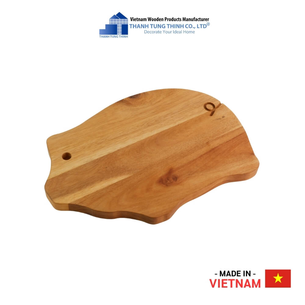 Wooden Cutting board in Cute Pig Shape Thanh Tung Thinh | 01
