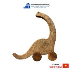 Wooden Dinosaur Toy With Wheels Thanh Tung Thinh | 01