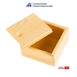 wooden gift box with sliding lid