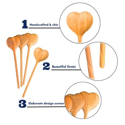 Heart-Shaped Wooden Spoon