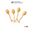 Fishtail-Shaped Wooden Spoon