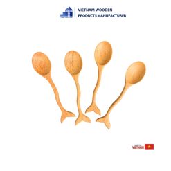Fishtail-Shaped Wooden Spoon