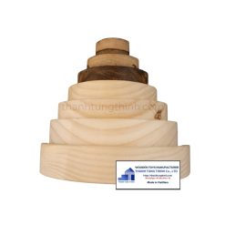 wooden rainbow stacking toy for kids