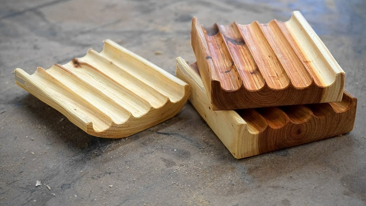 Wooden soap dishes
