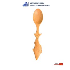 Wooden Fish-Shaped Handle Spoon