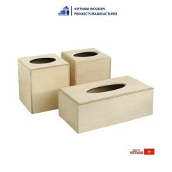 Simple tissue wooden boxes