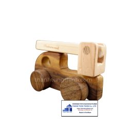 bulk buys wooden toy mini crane truck