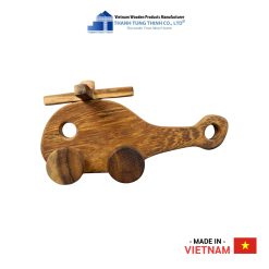 Wooden Toy Helicopter With 4 Wheels Thanh Tung Thinh | 01
