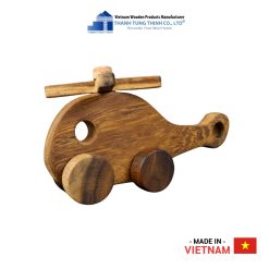 Wooden Toy Helicopter With 4 Wheels Thanh Tung Thinh | 02