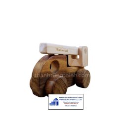 wooden toy mini crane truck for wholesale buyers