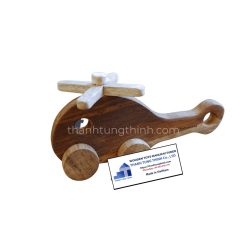 wooden toy mini helicopter for wholesale buyers