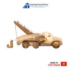 Wooden Toy Rescue Crane Truck for Boys Thanh Tung Thinh | 01