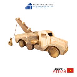 Wooden Toy Rescue Crane Truck for Boys Thanh Tung Thinh | 02