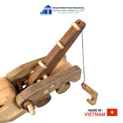 Wooden Toy Rescue Crane Truck for Boys Thanh Tung Thinh | 03