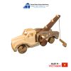 Wooden Toy Rescue Crane Truck for Boys Thanh Tung Thinh