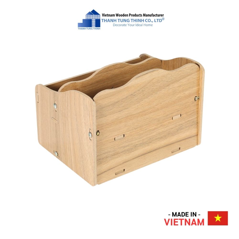 Wooden Wavy Design Cosmetic Box Thanh Tung Thinh | 01