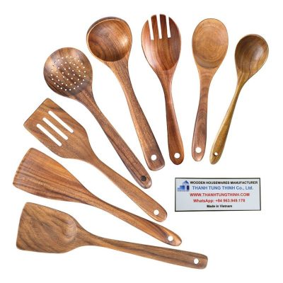 7 Items Wooden Cooking Utensils