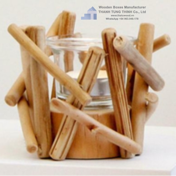 Driftwood Candle Holders