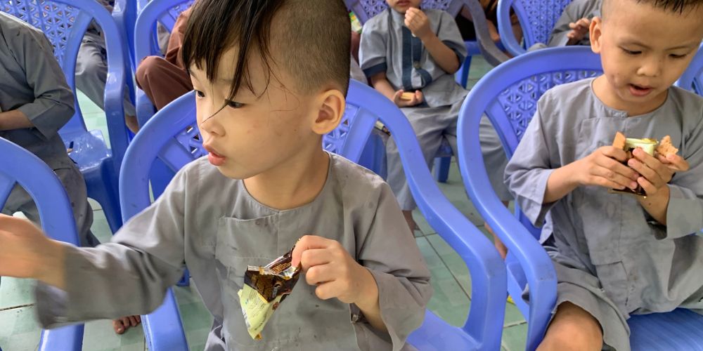 Real images of Thanh Tung Thinh company's volunteer trip at Thien Tam Pagoda