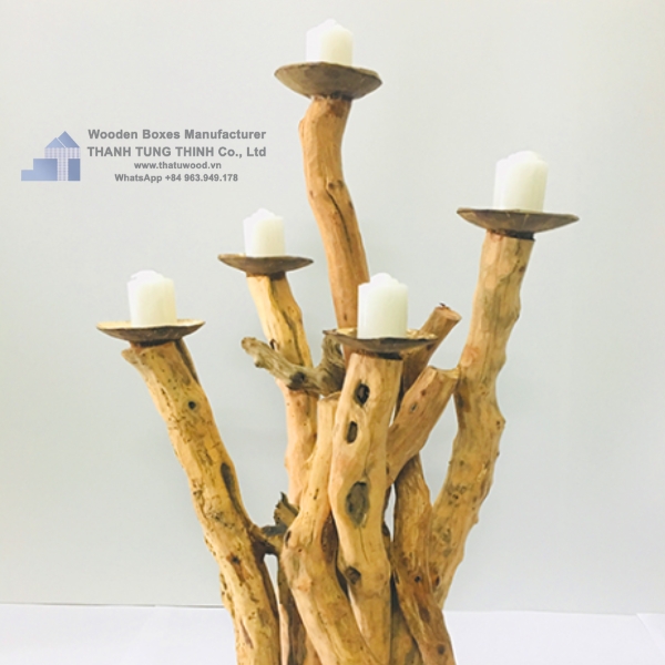 Driftwood Candle Holders