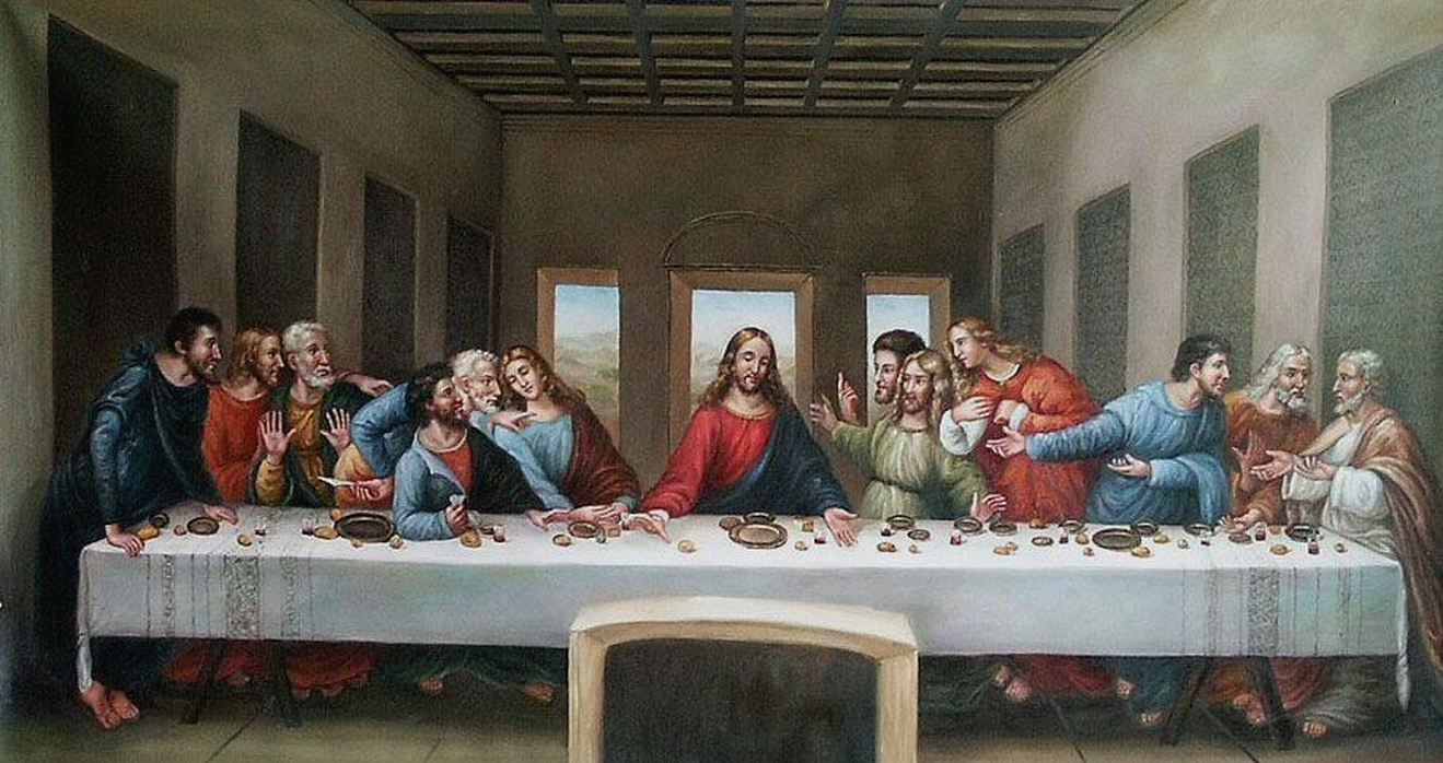 The painting of the Last Supper of Jesus