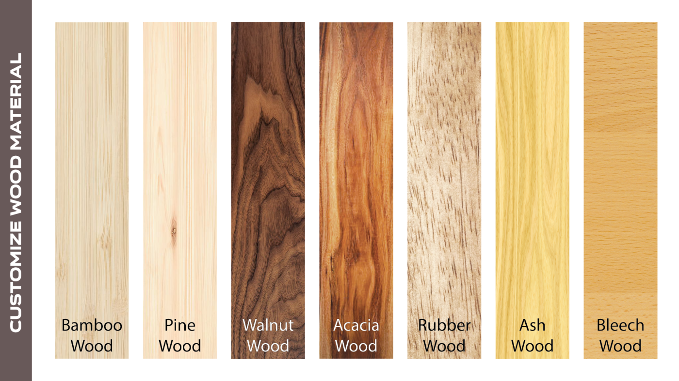 High-quality wood materials make durable & sustainable wooden products