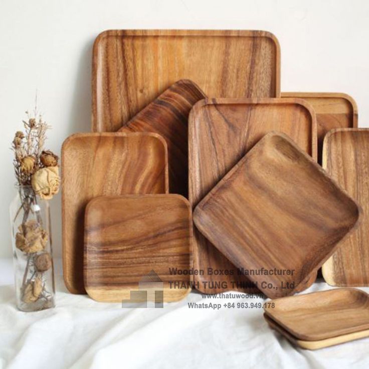 Wooden trays