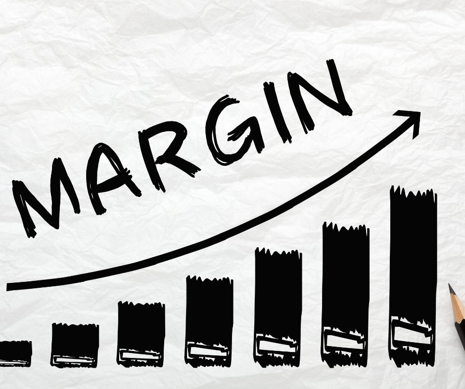 Illustration of profit margins increase