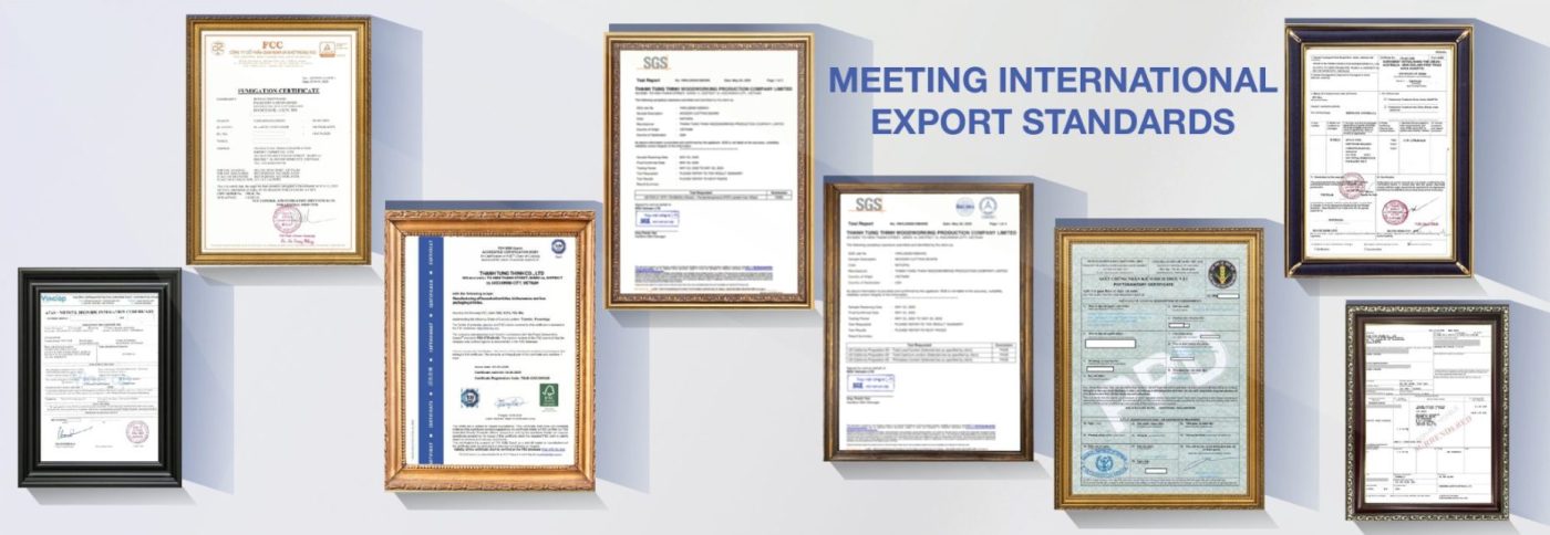 Standard certificates of Thanh Tung Tinh
